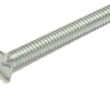 Parafuso Rosca Máquina Cabeça Chata com Fenda Simples